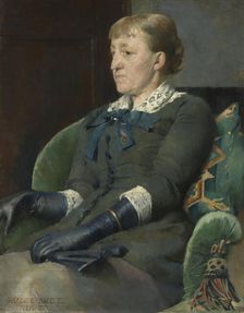 The Artist Kitty Kielland, 1883. Creator: Harriet Backer