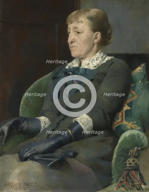 The Artist Kitty Kielland, 1883. Creator: Harriet Backer.