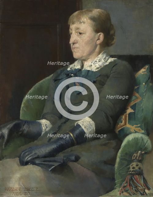 The Artist Kitty Kielland, 1883. Creator: Harriet Backer.