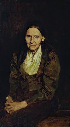 The artist's mother, 1878. Creator: Franz Rumpler