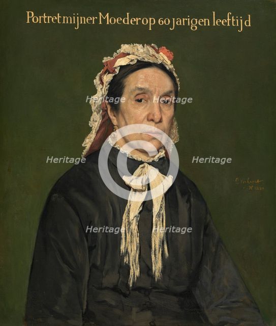 The Artist's Mother, 1880. Creator: Pieter Verhaert.