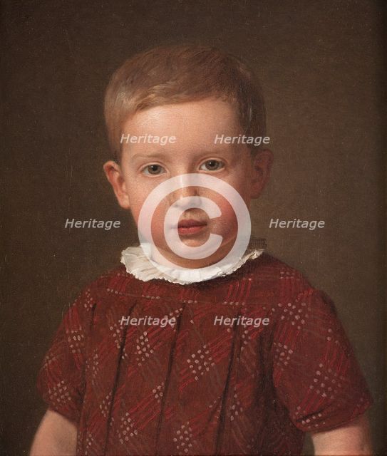 The artist's nephew, the author and the principal Johan Jacob Krohn as a child, 1846. Creator: Christen Kobke.