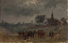 The artist's own funeral I, 1874. Creator: Karl Emanuel Jansson