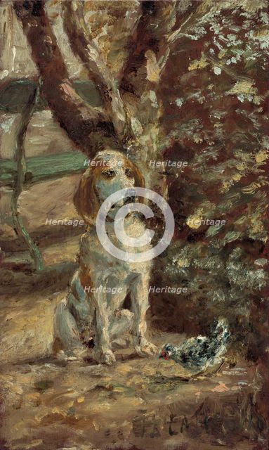 The Artist's Dog Flèche, c. 1881. Creator: Henri de Toulouse-Lautrec.