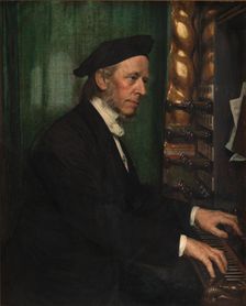 The artist's father-in-law Professor Hans Matthison-Hansen, court organist at Roskilde, 1872. Creator: August Jerndorff