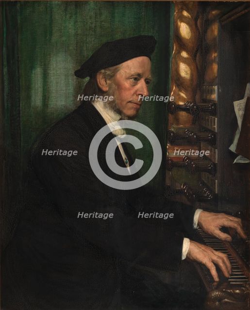 The artist's father-in-law Professor Hans Matthison-Hansen, court organist at Roskilde, 1872. Creator: August Jerndorff.