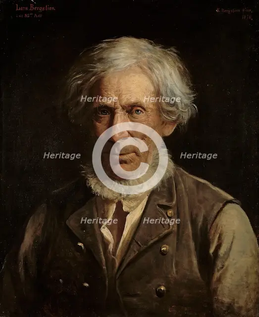 The Artist's Father, Lars Bergslien, 1870. Creator: Knud Bergslien.
