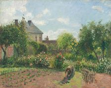The Artist's Garden at Eragny, 1898. Creator: Camille Pissarro