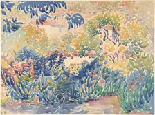 The Artist's Garden at Saint-Clair, 1904-5. Creator: Henri-Edmond Cross
