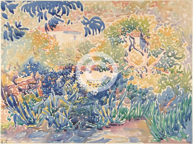 The Artist's Garden at Saint-Clair, 1904-5. Creator: Henri-Edmond Cross.