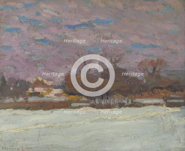 The artist's garden in winter, c1930. Creator: Teodor Jozef Mousson.