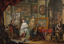The Artist's Studio, 1740s-1750s. Creator: Johann Georg Platzer (Austrian, 1704-1761)