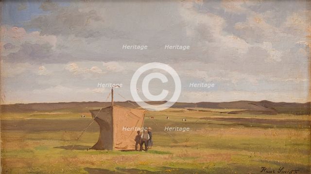 The Artist's Shelter on the Moors in Jutland, 1908-1911. Creator: Hans Smidth.