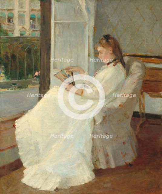 The Artist's Sister at a Window, 1869. Creator: Berthe Morisot.