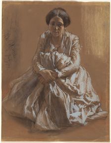 The Artist's Sister Emilie, 1851. Creator: Adolph Menzel