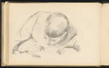 The Artist's Son Writing, c. 1887. Creator: Paul Cezanne