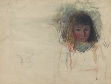 The Artist's Son Georges [verso], c. 1880. Creator: Camille Pissarro
