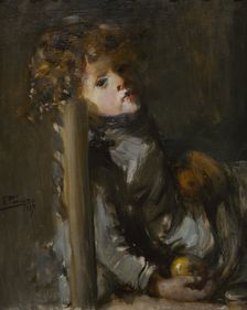 The Artist's Son, Ignacio, Seated, 1887. Creator: Ignacio Pinazo Camarlench