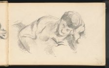 The Artist's Son Leaning on his Elbow, c. 1887. Creator: Paul Cezanne