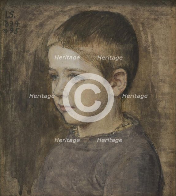 The artist's son, Peter, 1894-1895. Creator: Joakim Skovgaard.