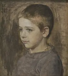 The artist's son, Peter, 1894-1895. Creator: Joakim Skovgaard
