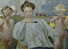 The artist's wife, 1905. Creator: Jacek Malczewski