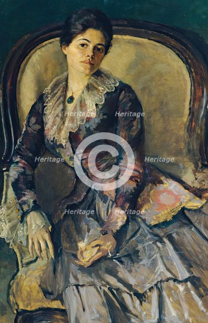 The artist's wife, 1914. Creator: Viktor Tischler.