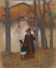 The Artist's Wife and Daughter, 1905. Creator: Eero Jarnefelt