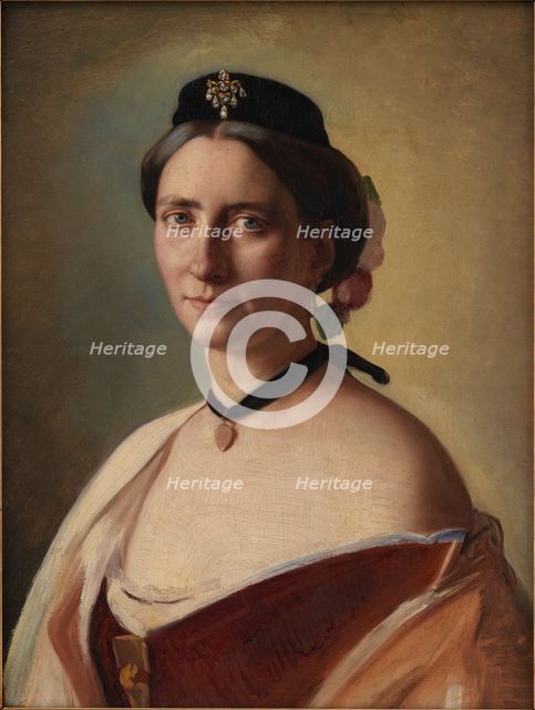 The Artist's Wife, Alma Bloch, née Trepka, 1868. Creator: Carl Bloch.