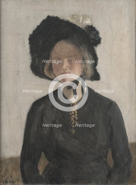 The Artist's Wife, Eva, 1906. Creator: Ivar Arosenius.