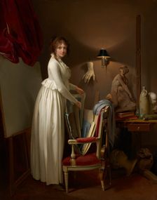 The Artist's Wife In His Studio, c1795-99. Creator: Louis Leopold Boilly