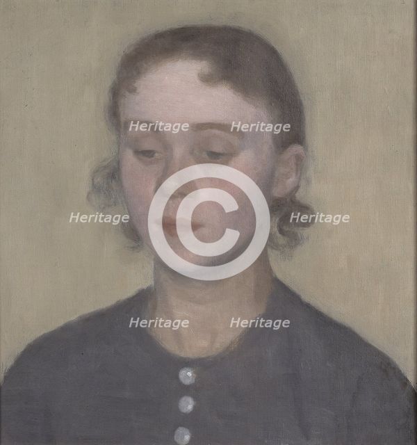 The Artist's Wife, Ida Hammershoi, née Ilsted, 1894. Creator: Vilhelm Hammershøi.
