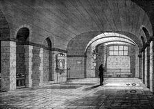 The Artists Corner in the Crypt of St. Paul's: the grave of Landseer, 1873. Creator: Unknown