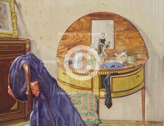 The artist's bedroom in St Petersburg, 1932.