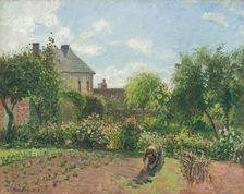 The Artist's Garden at Eragny, 1898. Creator: Camille Pissarro