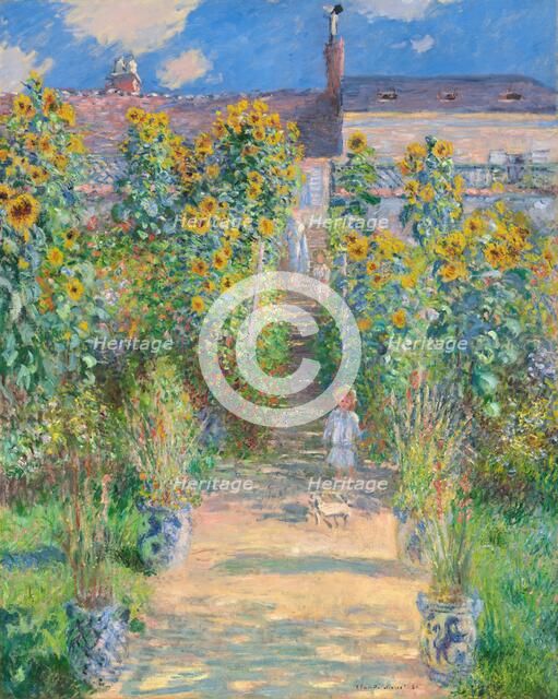 The Artist's Garden at Vétheuil, 1881. Creator: Claude Monet.