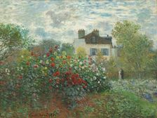 The Artist's Garden in Argenteuil (A Corner of the Garden with Dahlias), 1873. Creator: Claude Monet