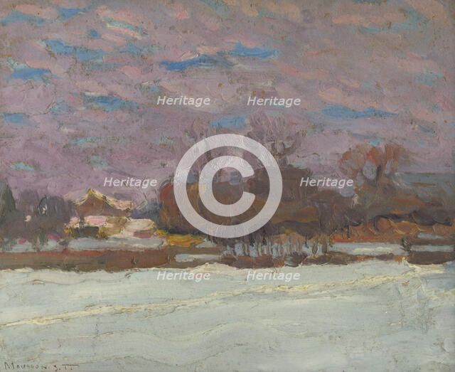 The artist's garden in winter, c1930. Creator: Teodor Jozef Mousson.