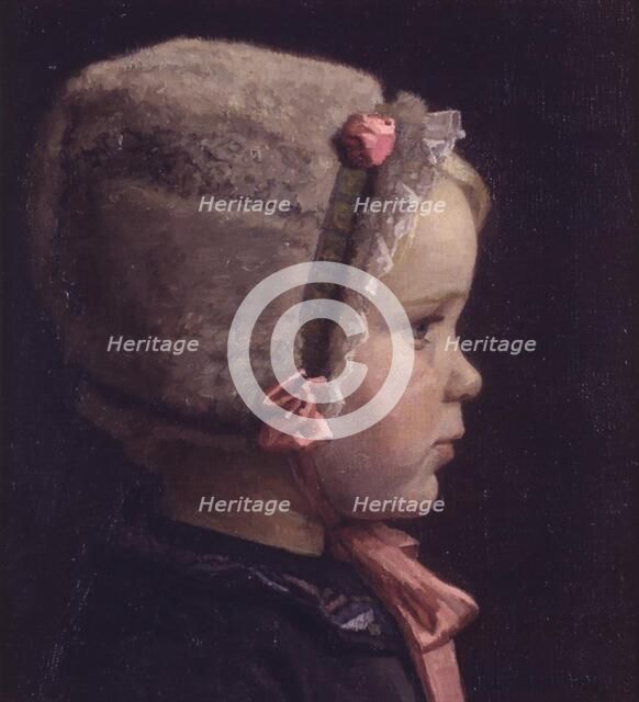 The artist's daughter as a little girl, 1912. Creator: Einar Hein.