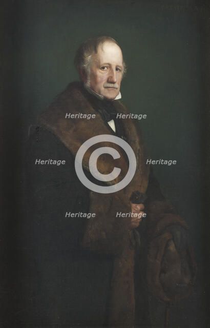 The Artist's Father Col. Count Eugène von Rosen at the Age of 71, 1868. Creator: Georg von Rosen.