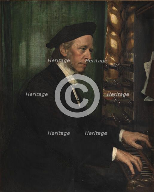 The artist's father-in-law Professor Hans Matthison-Hansen, court organist at Roskilde, 1872. Creator: August Jerndorff.