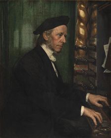 The artist's father-in-law Professor Hans Matthison-Hansen, court organist at Roskilde, 1872. Creator: August Jerndorff