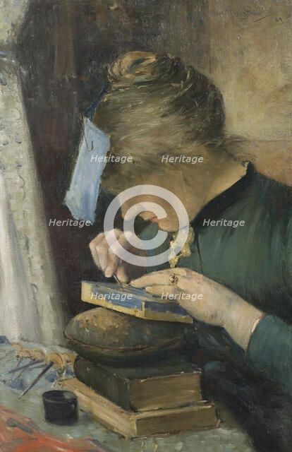 The Artist's Fiancée, 1885. Creator: Karl Nordström.