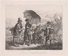 The Artists on Their Journey, 1819. Creator: Johann Adam Klein (German, 1792-1875)