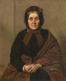 The Artist's Mother, 1871. Creator: Xavier Mellery