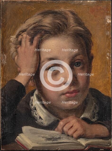 The Artist's Son Holger at the Age of Ten, 1856. Creator: Jorgen Pedersen Roed.