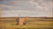 The Artist's Shelter on the Moors in Jutland, 1908-1911. Creator: Hans Smidth