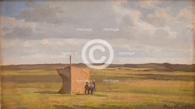 The Artist's Shelter on the Moors in Jutland, 1908-1911. Creator: Hans Smidth.