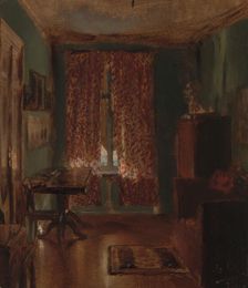 The Artist's Sitting Room in Ritterstrasse, 1851. Creator: Adolph Menzel