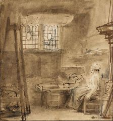 The Artist's Studio, 1659. Artist: Rembrandt Harmensz van Rijn